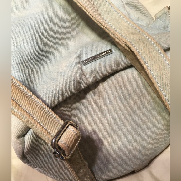 Rebecca Minkoff Denim Backpack with Cute Groovy Patches Small - Picture 12 of 16